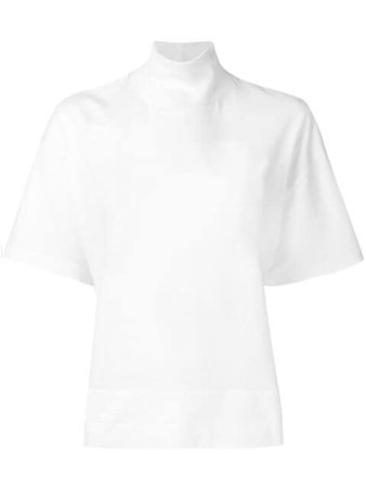 White Acne Studios Cropped Boxy Fit T-Shirt | Farfetch.com