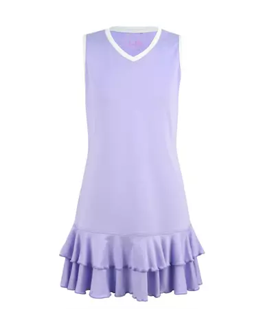 #A Lilac Lane Ruffle Dress Visit little miss tennis