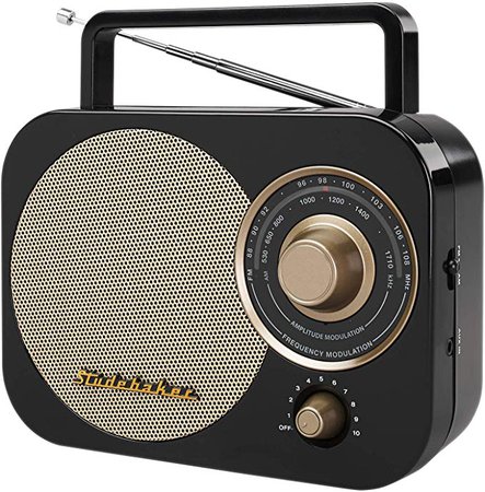 Studebaker SB2000TS Teal/Silver Retro Classic Portable AM/FM Radio with Aux Input: Amazon.ca: Electronics