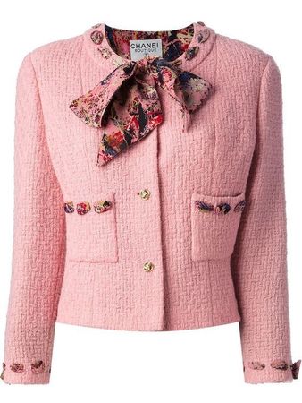 Chanel Pink Boucle Jackets