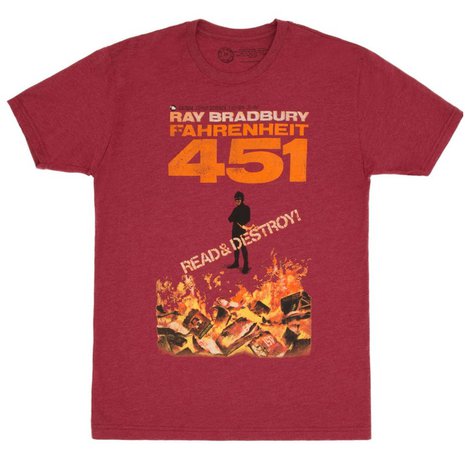 Fahrenheit 451 Vintage T-Shirt book aesthetic