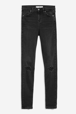 Washed Black Ripped Jamie Jeans - Topshop USA