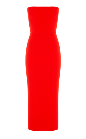 Alex Perry red strapless dress