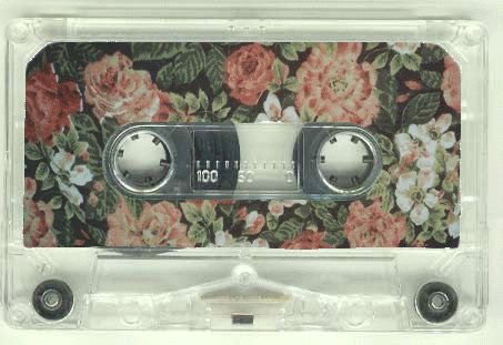 floral cassette tape