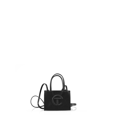 black telfar shopping bag mini bag small bag