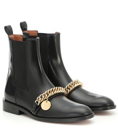 Embellished Leather Ankle Boots | Givenchy - Mytheresa