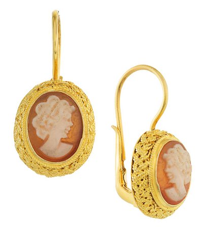 Avonlea Cameo Earrings : Museum of Jewelry