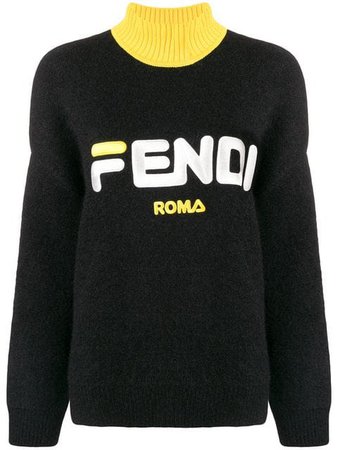 Fendi Fendi Mania Logo Knitted Sweater - Farfetch