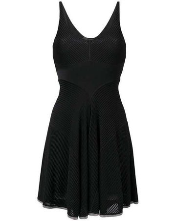 Lyst - Alexander Wang Short Ribbed Dress in Black
