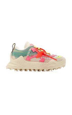 Odsy-1000 Low-Top Suede And Mesh Sneakers By Off-White C/o Virgil Abloh | Moda Operandi