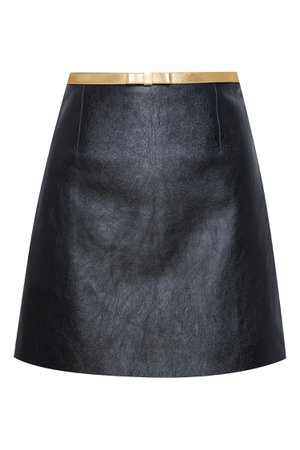 Короткая юбка из кожи Miu Miu – купить в интернет-магазине в Москве