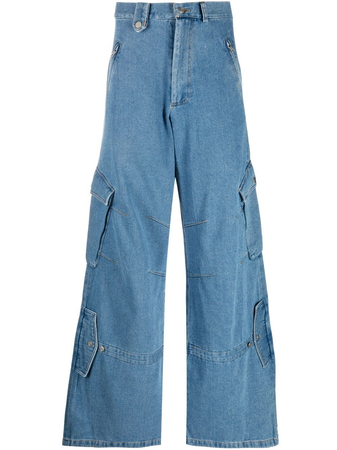 EGONlab. straight-leg cargo jeans