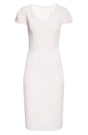 Rachel Parcell Short Sleeve Crepe Sheath Dress (Nordstrom Exclusive) | Nordstrom