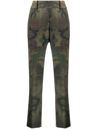 Ermanno Scervino Camouflage Print Trousers