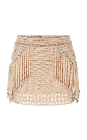Crochet Cotton Mini Skirt By Paco Rabanne | Moda Operandi