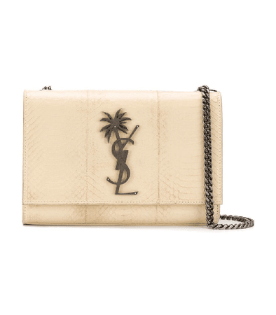 Saint Laurent Small Kate Bag With Monogram Palm Tree In Neutral | ModeSens