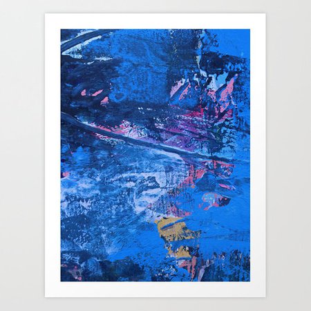 Eros: a beautiful, vibrant abstract painting by Alyssa Hamilton Art Art Print by blushingbrushstudio | Society6