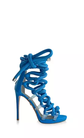 SOFIA BLUE LEATHER & ROPE SANDALS – Monika Chiang