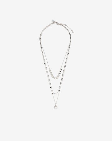 Embellished Chain Drop Necklace