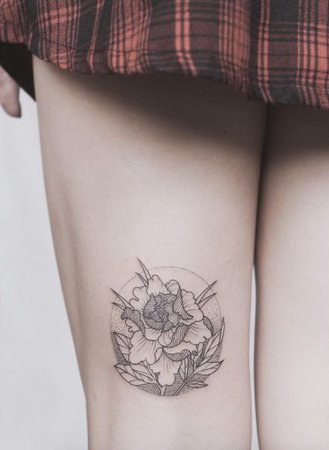 thigh tattoo