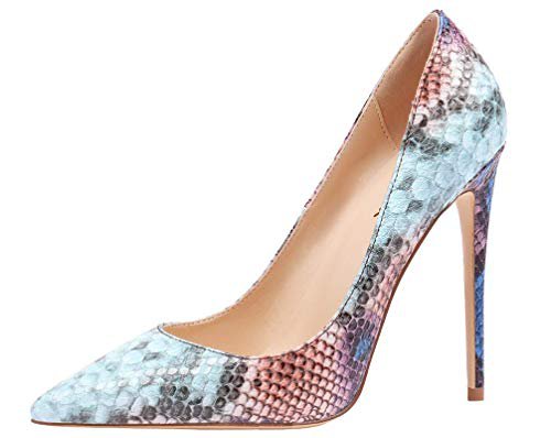 Amazon.com | AOOAR Women's High Heel Snakeskin-Print Party Pumps Shoes | Pumps