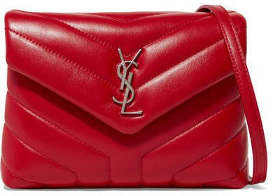 Loulou Quilted Leather Shoulder Bag - Red