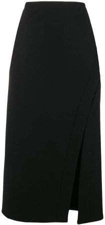slit detail pencil skirt