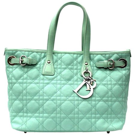 Dior Tiffany Leather Top Handle Bag For Sale at 1stdibs