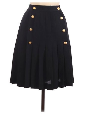 Escada Sport Solid Black Casual Skirt Size 38 (EU) - 80% off | thredUP