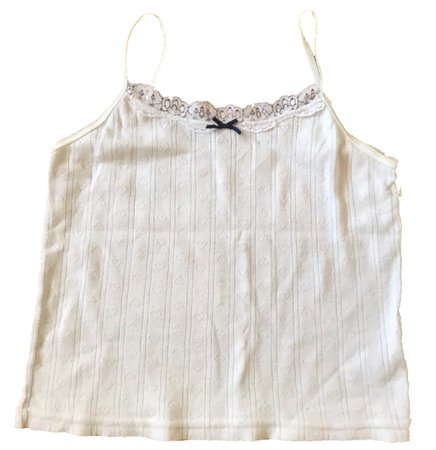 white lace trim cami