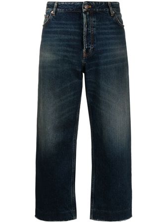 Balenciaga Cropped wide-leg Jeans - Farfetch