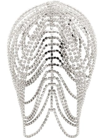Shop silver AREA crystal headpiece with Express Delivery - Farfetch