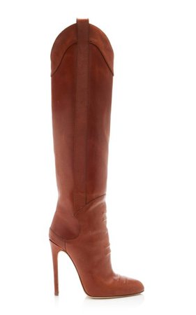 Leather Knee High Boots By Brandon Maxwell | Moda Operandi