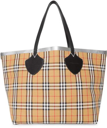 The Giant Reversible Tote in Vintage Check