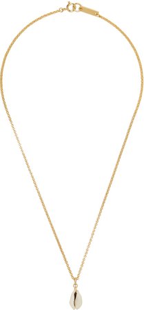 Isabel Marant: Gold Shell Necklace | SSENSE