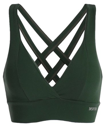 green sports bra