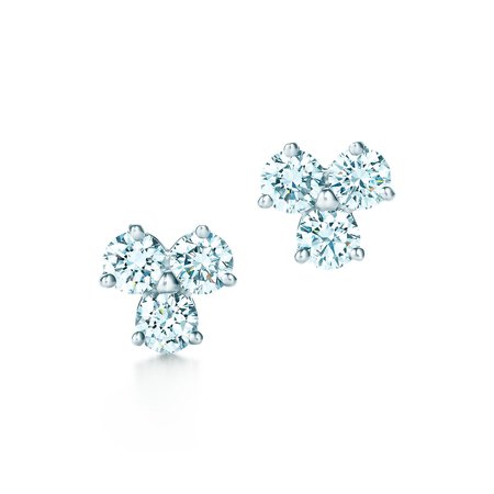 Tiffany & Co, Tiffany Aria earrings of diamonds in platinum