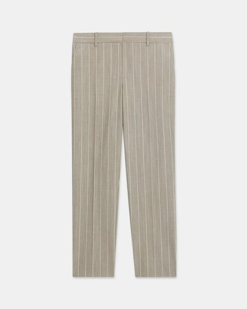 Treeca Pant in Striped Good Wool | Theory