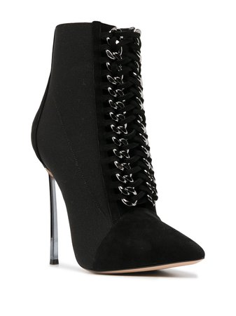 Casadei Blade Chelsea-chain 115mm ankle boots - FARFETCH