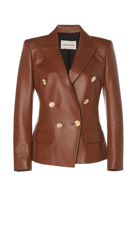 ALEXANDRE VAUTHIER Double-breasted leather jacket