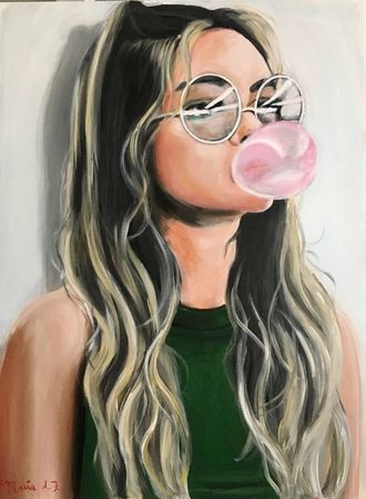 bubblegum painting