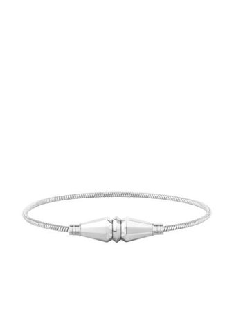 ShopBoucheron 18kt white gold Jack de Boucheron single wrap bracelet with Express Delivery - Farfetch