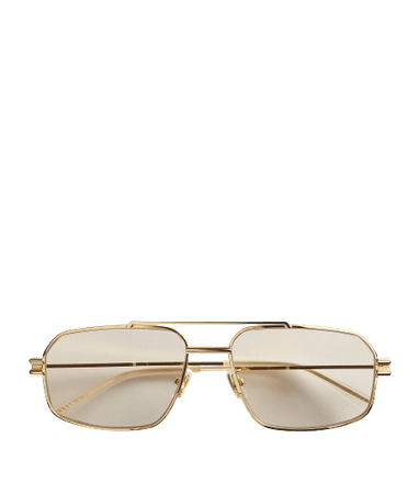 Bottega Veneta -  Bond Sunglasses in Gold