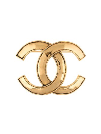 Chanel Pre-Owned 1994 CC Logo Brooch - Farfetch