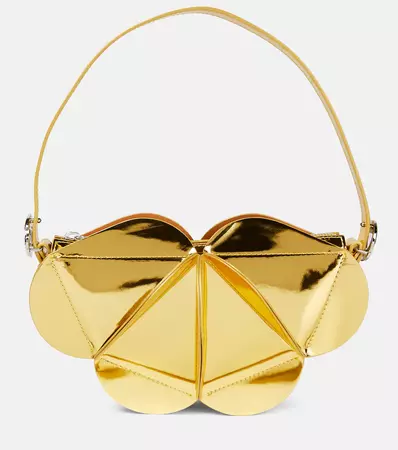 Origami Faux Leather Shoulder Bag in Gold - Coperni | Mytheresa