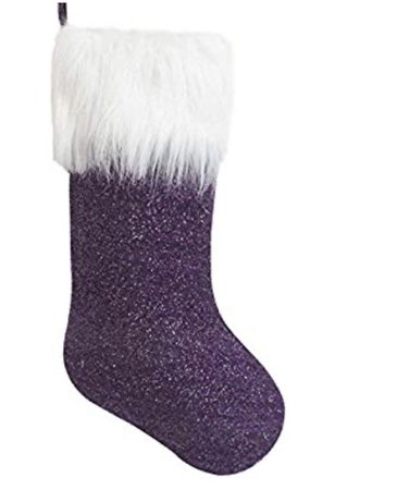 Purple Christmas Stocking