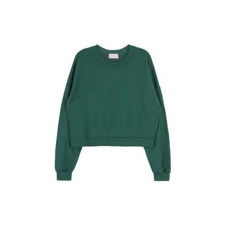 Basic Baggy Green Sweatshirt