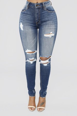 Don't Believe It Skinny Jeans - Dark Denim, Jeans | Fashion Nova