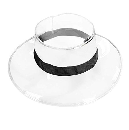 PVC clear plastic bucket hat