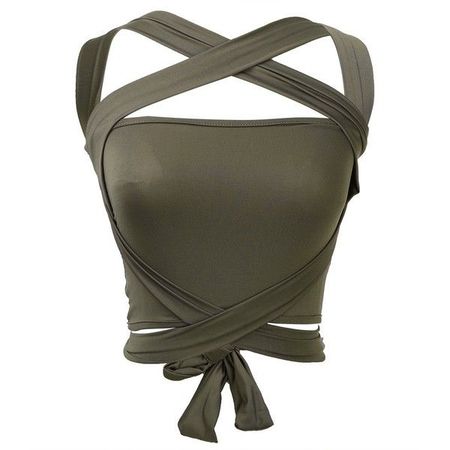 army green bustier tank - Google Search